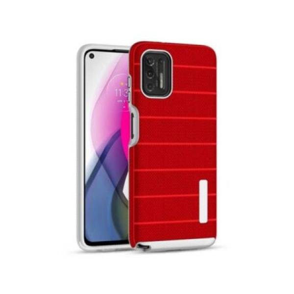 Motorola G Stylus 2021 New Texture Brushed Metal Case, Red (Retail Package)