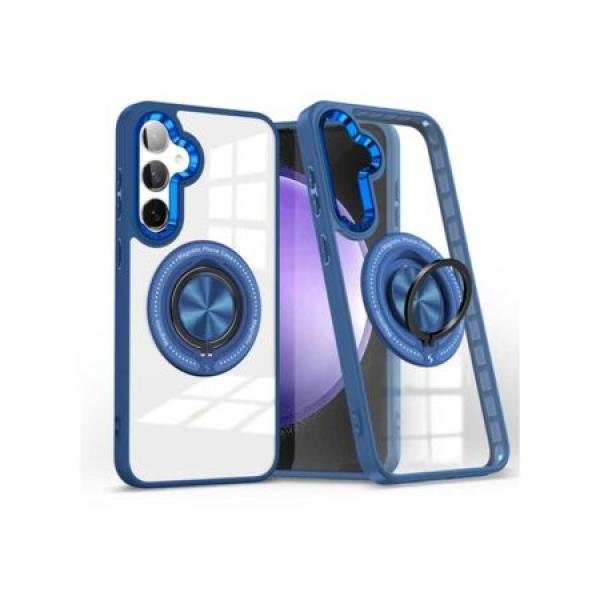 Galaxy S24 Plus Magsafe Case w/ Rotate Ring Stand Blue