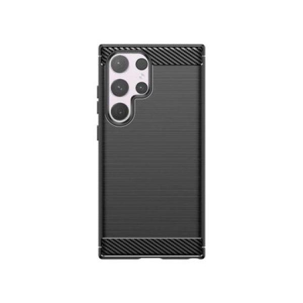 Galaxy S24 Ultra New Texture Brushed Metal Case, Black