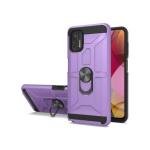 Motorola G Stylus 2021 New Matte Design Brush Case with Ring Stands Purple (Retail Packaged)