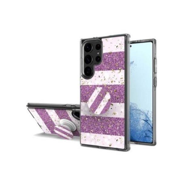 Galaxy S23 Ultra Premium Case with Pop Socket Image (Retail Packaged)