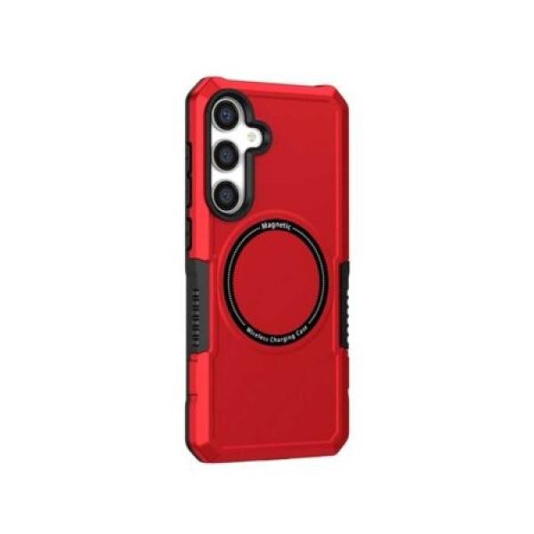 Galaxy S24 Plus Premium Bumper Case w/ Magsafe Red Edge (Retail Packaged)
