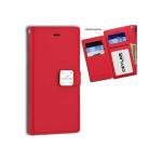 Galaxy S24 Plus luxurious synthetic PU leather 6 Card Slots Infolio, Red (Retail Packaged)