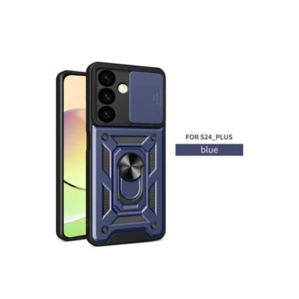 Galaxy S24 Plus Heavy Duty Magnet Ring Stand w/ Sliding Camera Cover