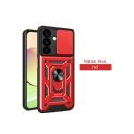 Galaxy S24 Plus Heavy Duty Magnet Ring Stand w/ Sliding Camera Cover