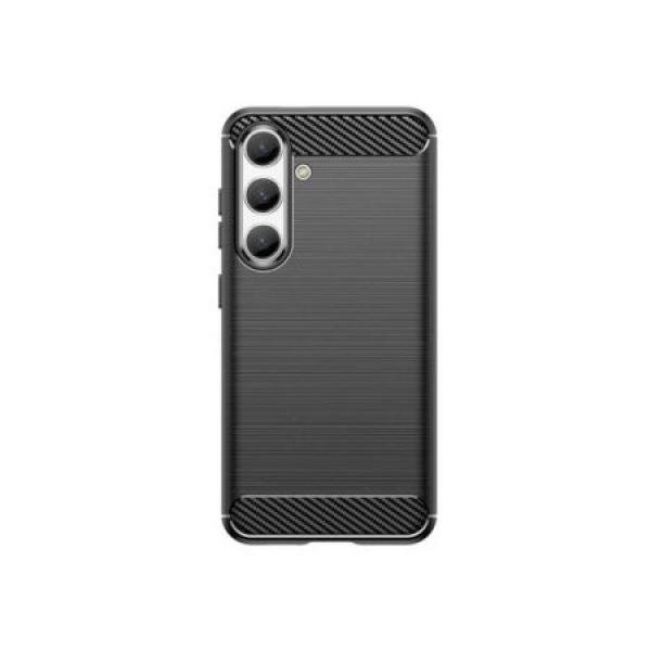 Galaxy S24 Plus New Texture Brushed Metal Case, Black