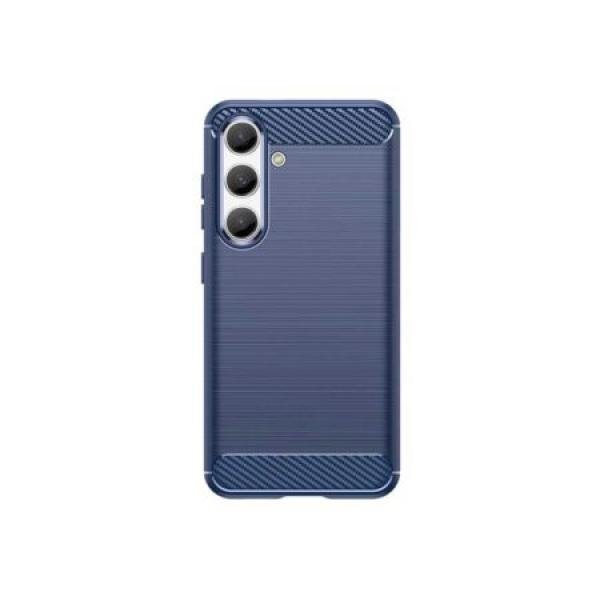 Galaxy S24 Plus New Texture Brushed Metal Case, Blue