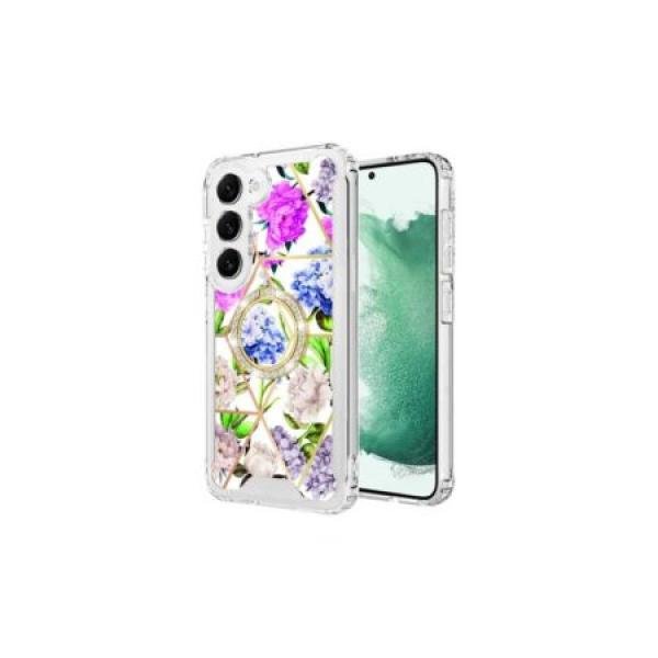 Galaxy S24 Plus Premium IMD Ring Stand Case design #5 (Retail Packaged)