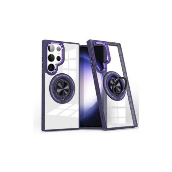 Galaxy S24 Ultra Magsafe Case w/ Rotate Ring Stand Purple