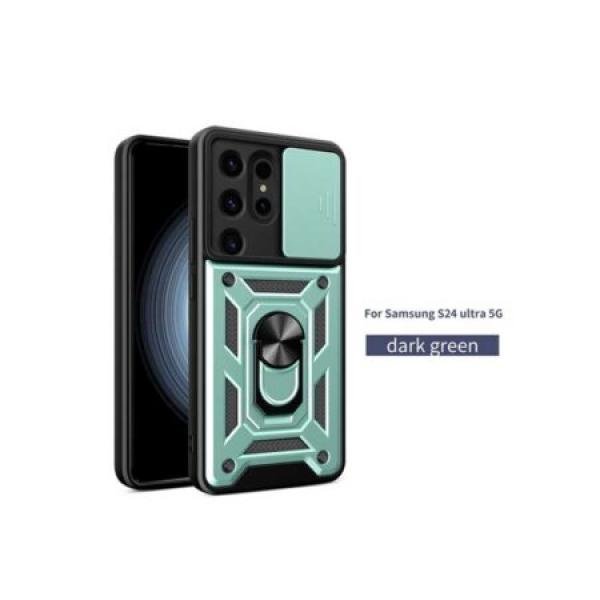 Galaxy S24 Ultra Heavy Duty Magnet Ring Stand w/ Sliding Camera Cover