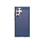 Galaxy S24 Ultra New Texture Brushed Metal Case, Blue