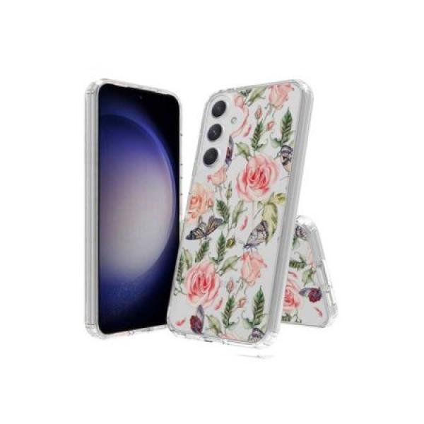 Galaxy S25 premium Hybrid Clear Case w/ Design #2 (Premium Package)