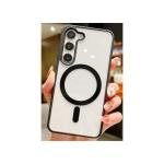 Galaxy S25 Hybrid Clear Case w/ Magsafe Black Edge (Premium Package)