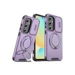 Galaxy S25 Magsafe Case w/ Large Rotate Ring Stand Purple (Premium Package)