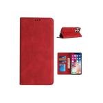Galaxy S25 Premium Vegan Leather Magnetic Closure Wallet Red (Premium Package)