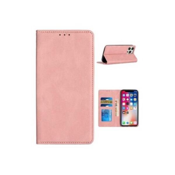 Galaxy S25 Premium Vegan Leather Magnetic Closure Wallet Rose Gold (Premium Package)