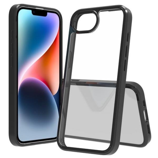 iPhone 16e 2025 premium Acrylic Tpu case, Black (Premium Package)